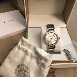 Versace Silver Stainless Steel Watch